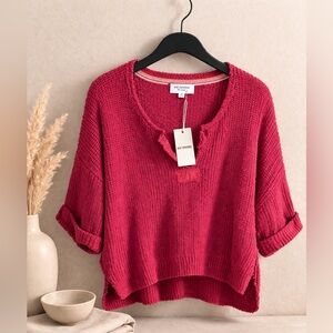 Eesome Red Crew Neck Sweater